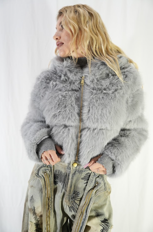 Pelliccia Lady Grigia