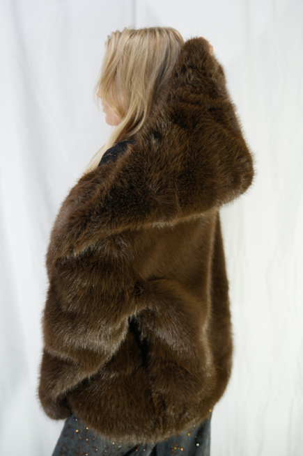 Pelliccia Diva Marrone